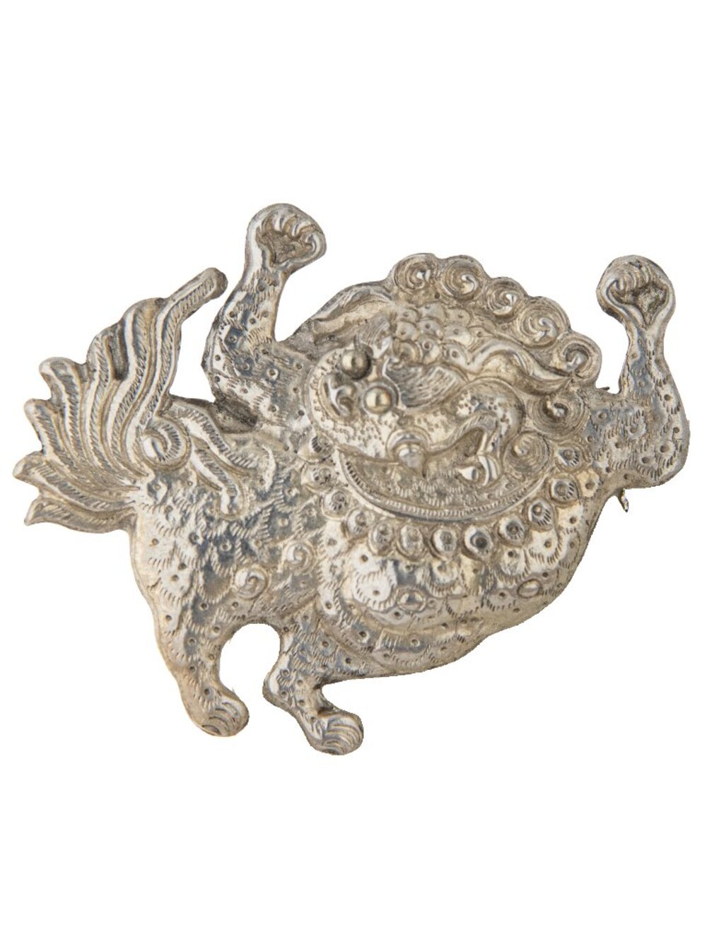 Sterling Silver Balinese Barong Pin